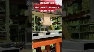 Тестирование гвоздевого соединения на винтовых гвоздях Trusty-Tools 