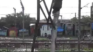 Dhisneyland Castle Mahim Junction from the Train