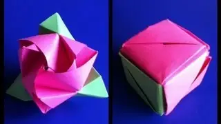 Origami roos-kubus (Anne)