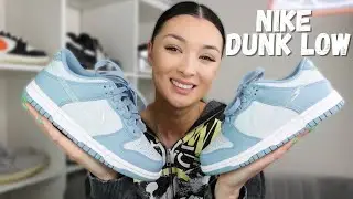 NIKE DUNK LOW AURA CLEAR BLUE SWOOSH