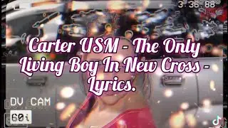 Carter USM - The Only Living Boy In New Cross - Lyrics.