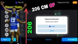 206 CM HEIGHT! TALLEST CF EVER (4,500 GP) | CHEAP HIDDEN CF IN EFOOTBALL 2024