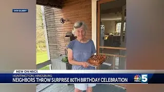 Neighbors throw surprise birthday celebration for 80-year-old Paula