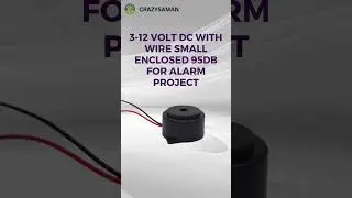 DC Buzzer with Small Enclosed Piezo Electronic Buzzer Alarm 