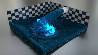 Massive Particle Fluid Simulation, Blender