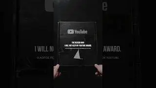 Amanati / Why I Will Not Keep My YouTube Award