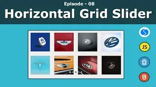 Swiper Slider Series  - Horizontal Grid Slider | Episode 08 | JavaScript | Swiper JS