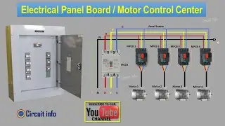 Electrical Panel Board / Motor Control Center Panel wiring diagram @