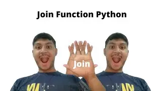 Join Function In Python | Advance Python Topic Tutorial #joinFunction #pythontutorial #advancepython