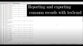 Reporting and exporting common records with tes3cmd - Morrowind Modding Tutorial