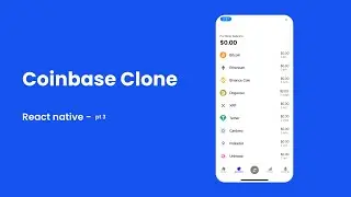 Coinbase clone in react native - Portfolio PART 3 !!!