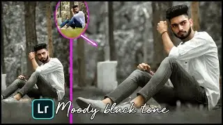 Moody black lightroom photo editing | black tone photo editing | 🖤 Lightroom