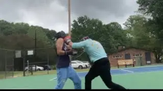 I boxed my child hood best friend!!