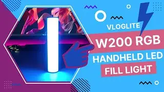 W200 RGB Handheld LED Fill Light Vloglite ! RECENSIONE E UNBOXING