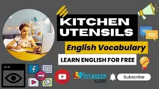 Kitchen Equipments | Kitchen Utensils | Learn English Vocabulary