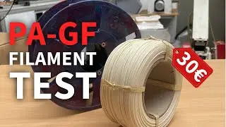 Glass fibre nylon filament for only 30€: Qitech recycled PA-GF tested!