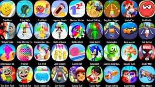 Tom Time Rush,Mario Kart,Count Master 3D,Number Master,Muscle Rush,Sonic Dash,Coin Rush,Pet Runner..