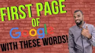 Rank #1 ORGANICALLY In Google With These Keywords! | How To Find Keywords For SEO