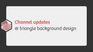 Updates & triangles background design @RobSterlini