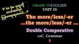 The more/the less/the -er (Double Comparative) Grade 10 English Unit 10