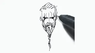 The Warrior - 1 minute real time drawing