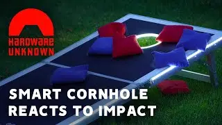 Smart Cornhole Boards React with Lights and Sounds