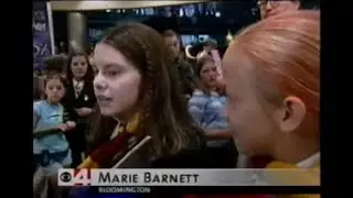 Marie & Heather on WCCO at midnight HP book sale