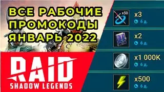 ВСЕ РАБОЧИЕ ПРОМОКОДЫ В RAID SHADOW LEGENDS МАРТ  2022