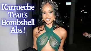 Exclusive: Hottest Karrueche Tran bares Abs in a top and miniskirt in West Hollywood