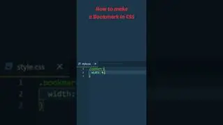 How to make a simple Bookmark in CSS 📖  | HTML - CSS | CSS Animation 
