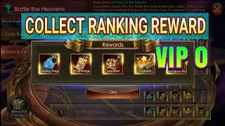 VIP 0 COLLECT REWARD TOP 3 || BATTLE OF HEAVEN || LEGACY OF DISCORD