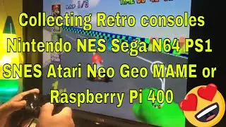 Collecting Retro consoles like Nintendo NES Sega N64 PS1 SNES Atari Neo Geo MAME or Raspberry Pi 400