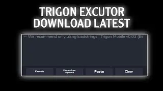 NEW Trigon Excutor Latest Version Download (Roblox Mobile Exploiting)