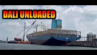 DALI is Unloaded in Norfolk. The ship that caused the collapse of the Key Bridge is empty of cargo
