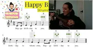 Ukulele Happy Birthday Strumming
