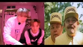 БТС и Алиса. ШУГА моет посуду за всех.