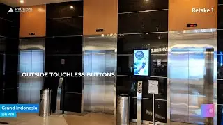 Hyundai Traction Elevators with Outside Touchless Buttons - Grand Indonesia West Mall (Lift AP1)