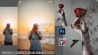 #stayhomestaysafe #photoshop #vizag photoshop dispersion effect easy tutorial | yzcreation