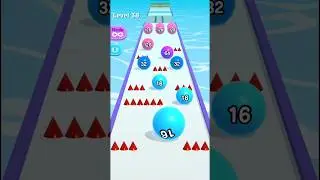 Ball rolling run 2048. level 38. very cool and gnarly hyper casual funny games. 