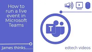Guide on how to run a live event in Microsoft Teams