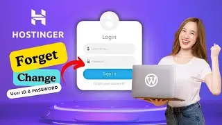 How to reset Wordpress Login User id and Password in Hostinger