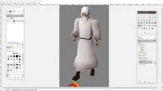 Making NPC's transparent using Konduit client and Gimp
