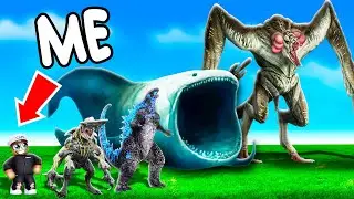 Size Comparison of GODZILLA & MONSTERS in ROBLOX
