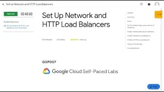 Set Up Network and HTTP Load Balancers