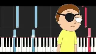 Evil Morty Theme-  For The Damaged Coda (Piano Tutorial)