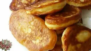 Оладьи на простокваше. Без яиц. Воздушные, как пончики!