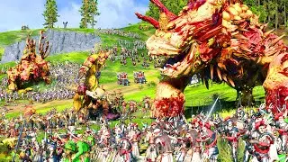 Greater Chaos Spawn of Nurgle - THE EMPIRE vs NURGLE - TotalWar Warhammer 3