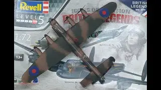 Avro Lancaster Mk.III Revell 1/72. Полная сборка и покраска модели.