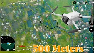DJI Mini 3Pro Mex Altitude Test and see the whole village are 500 meters above #youtubeshorts #drone