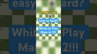Moderate Chess Puzzle | White to Play Mate in Two #chess #checkmate #chesstactics